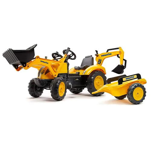 ESCAVATORE KOMATSU +BENNA POST+RIMORCHIO (2086Y)