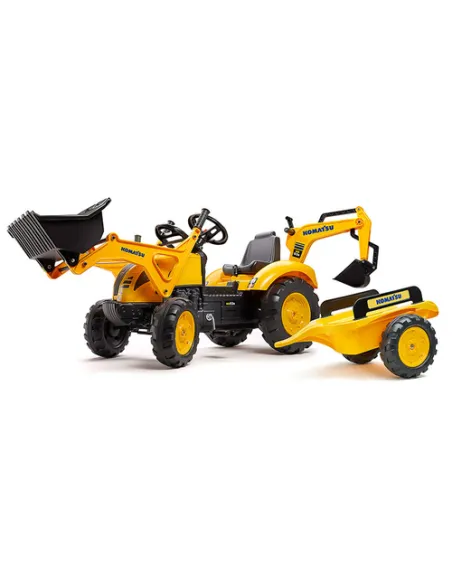 ESCAVATORE KOMATSU +BENNA POST+RIMORCHIO (2086Y)