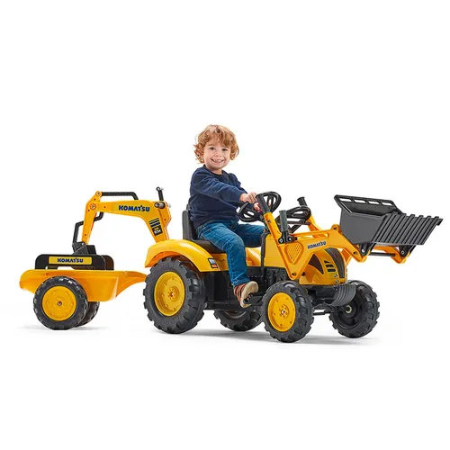 ESCAVATORE KOMATSU +BENNA POST+RIMORCHIO (2086Y)