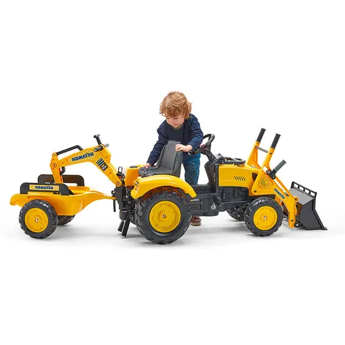 ESCAVATORE KOMATSU +BENNA POST+RIMORCHIO (2086Y)