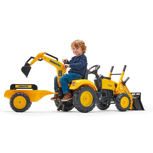 ESCAVATORE KOMATSU +BENNA POST+RIMORCHIO (2086Y)