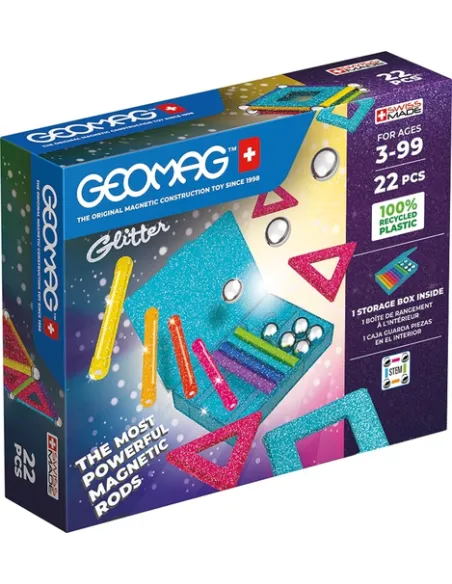 Geomag Glitter Panels Recycled Giocattolo con magnete al neodimio