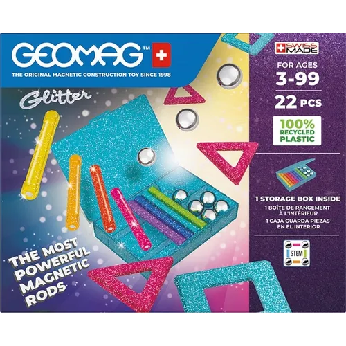Geomag Glitter Panels Recycled Giocattolo con...