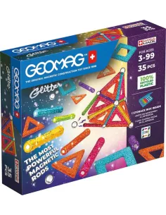 Geomag Glitter Panels Recycled Giocattolo con magnete al...