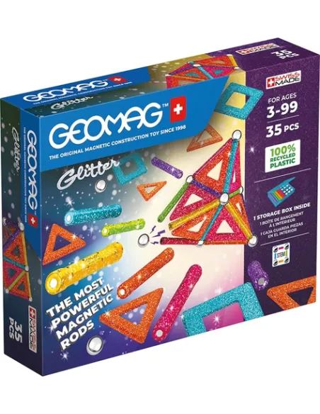 Geomag Glitter Panels Recycled Giocattolo con magnete al neodimio