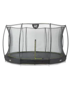 EXIT Silhouette ground trampoline ø427cm with safety net...