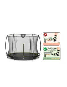 EXIT Silhouette ground trampoline ø305cm with safety net... 2