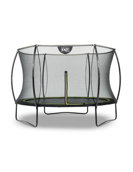 EXIT Silhouette trampoline ø305cm - black Esterno Rotondo Molla elicoidale Trampolino fuori terra