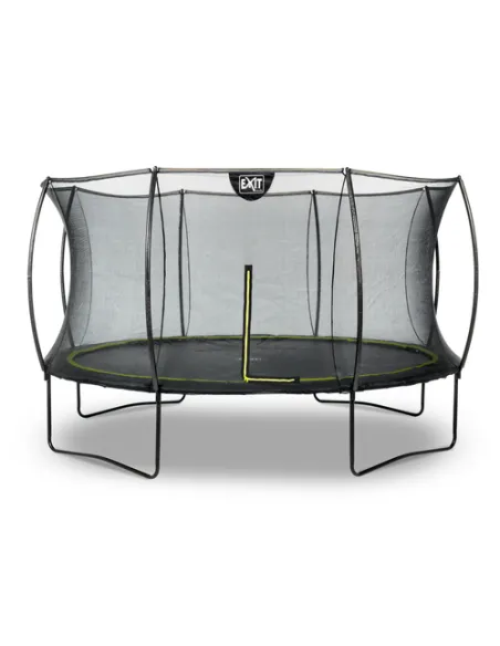 EXIT Silhouette trampoline ø366cm - black Esterno Rotondo Molla elicoidale Trampolino fuori terra