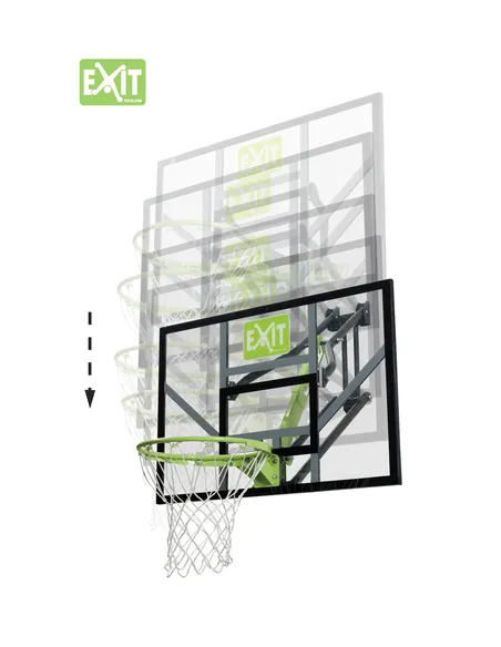 EXIT 46.01.10.00 impianto per pallacanestro Montaggio a muro Rettangolare Policarbonato (PC)