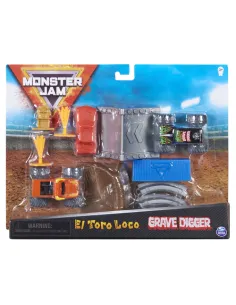 Monster Jam , set per acrobazie ufficiale con i veicoli...