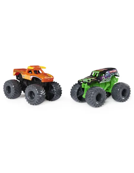 Monster Jam , set per acrobazie ufficiale con i veicoli Monster Truck Grave Digger ed El Toro Loco, in scala 1:70