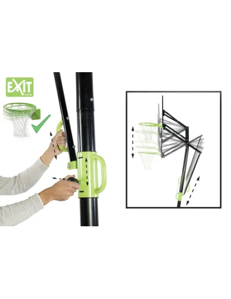 EXIT 46.05.11.00 impianto per pallacanestro Portatile Rettangolare Policarbonato (PC)