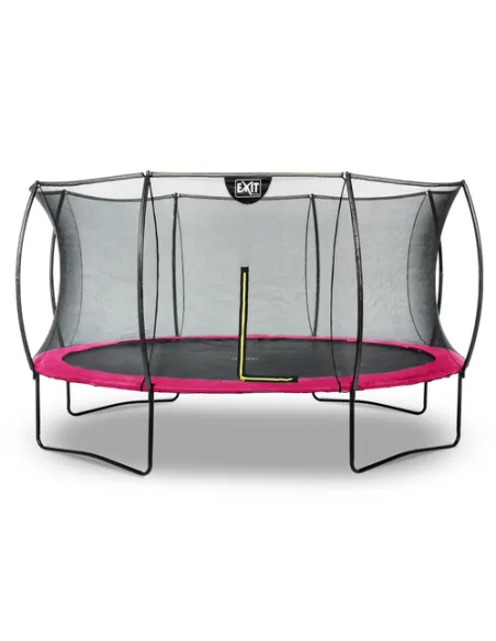 EXIT Silhouette trampoline ø427cm - pink Esterno Rotondo Molla elicoidale Trampolino fuori terra
