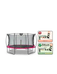 EXIT Silhouette trampoline ø366cm - pink Esterno Rotondo... 2