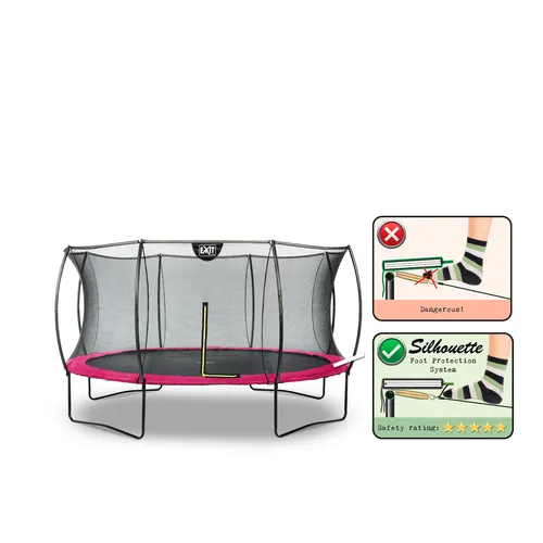 EXIT Silhouette trampoline ø427cm - pink...
