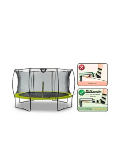 EXIT Silhouette trampoline ø366cm - green Esterno Rotondo... 2