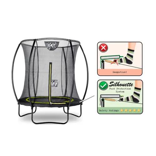 EXIT Silhouette trampoline ø183cm - black...