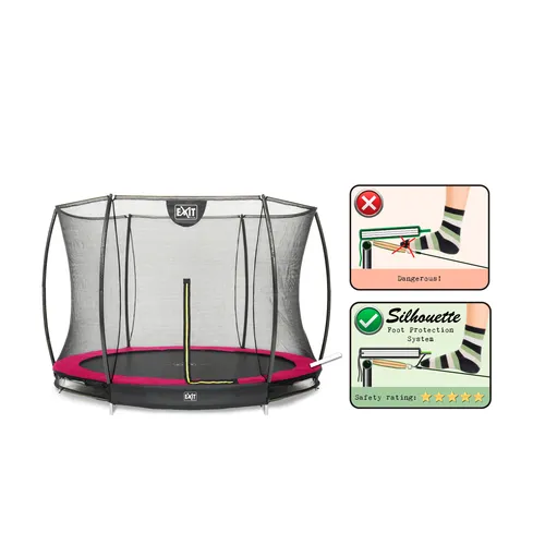 EXIT Silhouette ground trampoline ø305cm with...