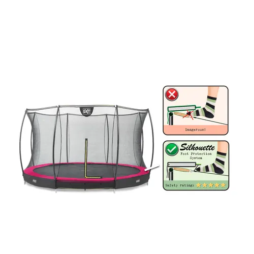 EXIT Silhouette ground trampoline ø366cm with...