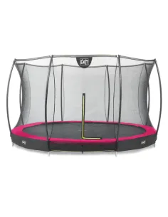 EXIT Silhouette ground trampoline ø427cm with safety net...