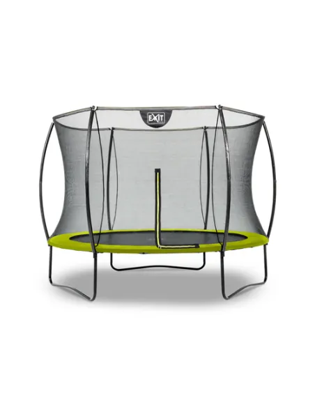 EXIT Silhouette trampoline ø244cm - green Esterno Rotondo Molla elicoidale Trampolino fuori terra