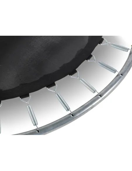 EXIT Silhouette ground trampoline ø427cm with safety net - pink Esterno Rotondo Molla elicoidale Trampolino interrato