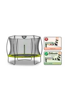 EXIT Silhouette trampoline ø244cm - green Esterno Rotondo... 2
