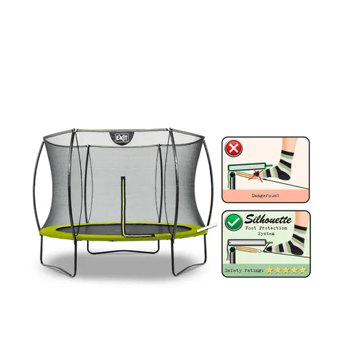 EXIT Silhouette trampoline ø244cm - green...