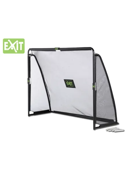 EXIT Porta da calcio in acciaio "Coppa" 220x170cm - Nera