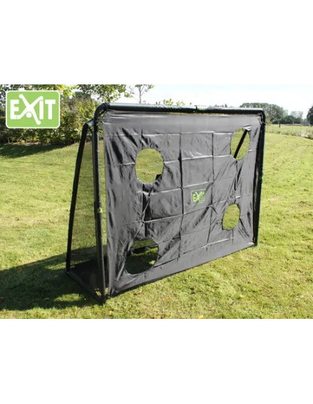 EXIT Porta da calcio in acciaio "Coppa" 220x170cm - Nera