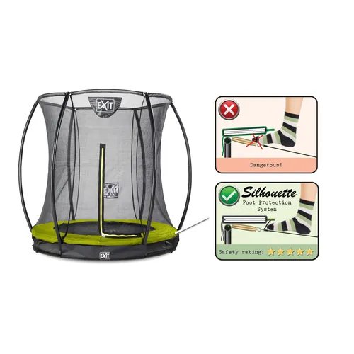 EXIT Silhouette ground trampoline ø183cm with...