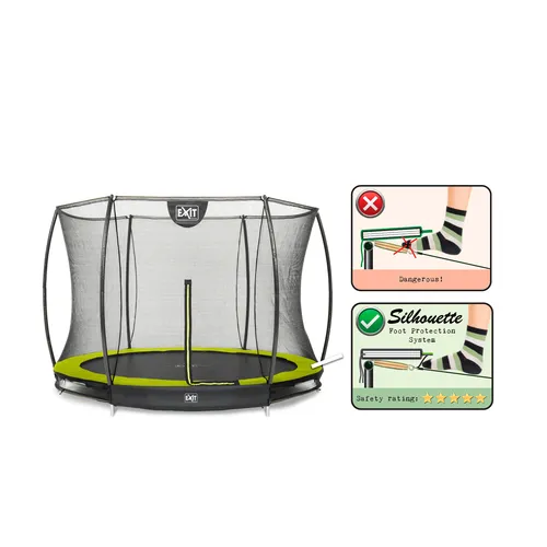 EXIT Silhouette ground trampoline ø244cm with...