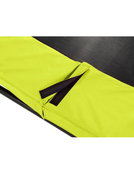 EXIT Silhouette ground trampoline ø244cm with safety net - green Esterno Rotondo Molla elicoidale Trampolino interrato