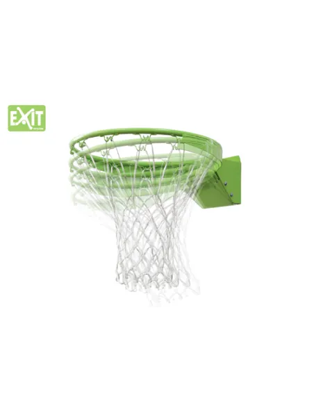 EXIT Galaxy Dunkring + Net canestro per pallacanestro 45 cm Verde Metallo Interno/esterno