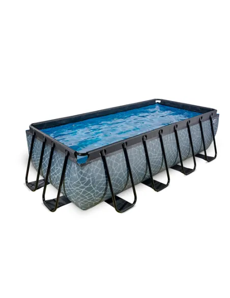 EXIT 30.12.42.00 piscina fuori terra Piscina con bordi Piscina rettangolare 7020 L Grigio