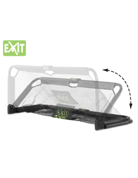 EXIT Porta da calcio pieghevole in acciaio  150x60cm  (Set da 2) - Nera