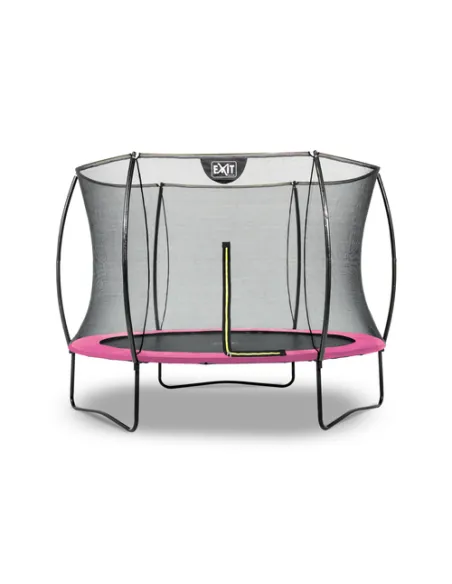 EXIT Silhouette trampoline ø244cm - pink Esterno Rotondo Molla elicoidale Trampolino fuori terra