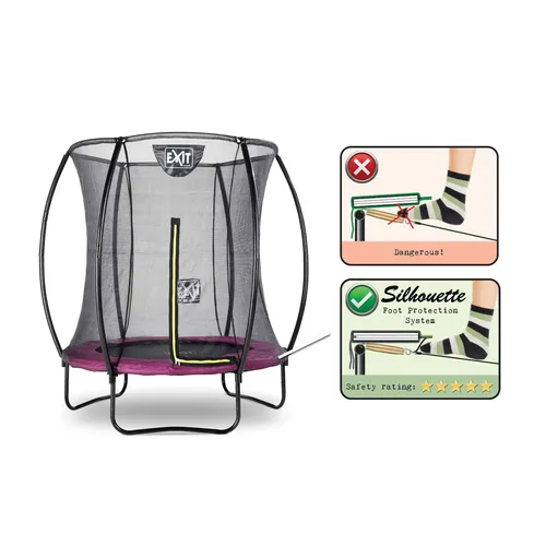 EXIT Silhouette trampoline ø183cm - pink...
