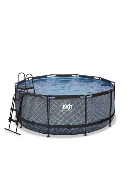 EXIT 30.27.12.00 piscina fuori terra Piscina con bordi Piscina rotonda 10126 L Grigio