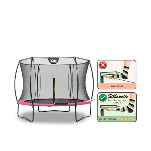 EXIT Silhouette trampoline ø244cm - pink...
