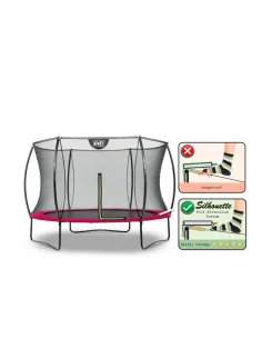 EXIT Silhouette trampoline ø305cm - pink Esterno Rotondo... 2