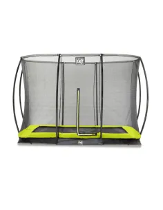 EXIT Silhouette ground trampoline 214x305cm with safety...