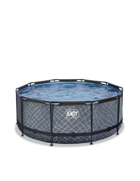 EXIT 30.27.12.00 piscina fuori terra Piscina con bordi Piscina rotonda 10126 L Grigio
