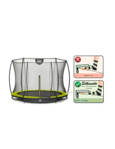 EXIT Silhouette ground trampoline ø305cm with safety net... 2
