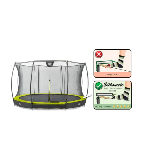 EXIT Silhouette ground trampoline ø366cm with...