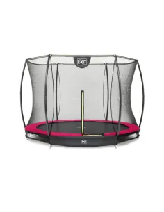 EXIT Silhouette ground trampoline ø244cm with safety net...