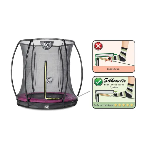 EXIT Silhouette inground trampoline ø183cm with...