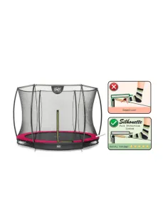 EXIT Silhouette ground trampoline ø244cm with safety net... 2