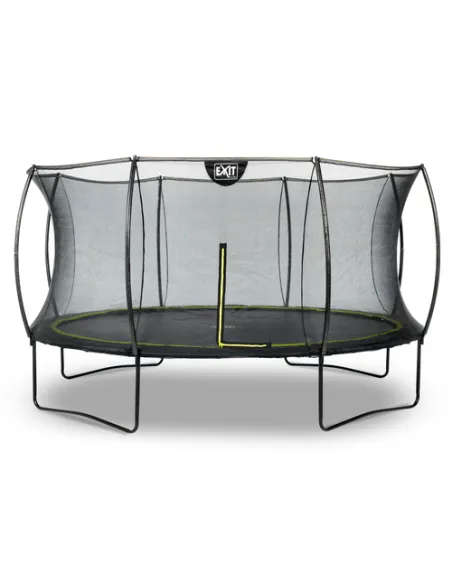 EXIT Silhouette trampoline ø427cm - black Esterno Rotondo Molla elicoidale Trampolino fuori terra